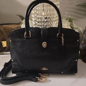 Coach Black Leather Handbag